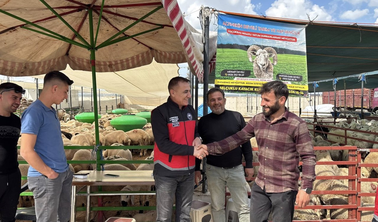 Konya’da kurban pazarı denetimleri sürüyor