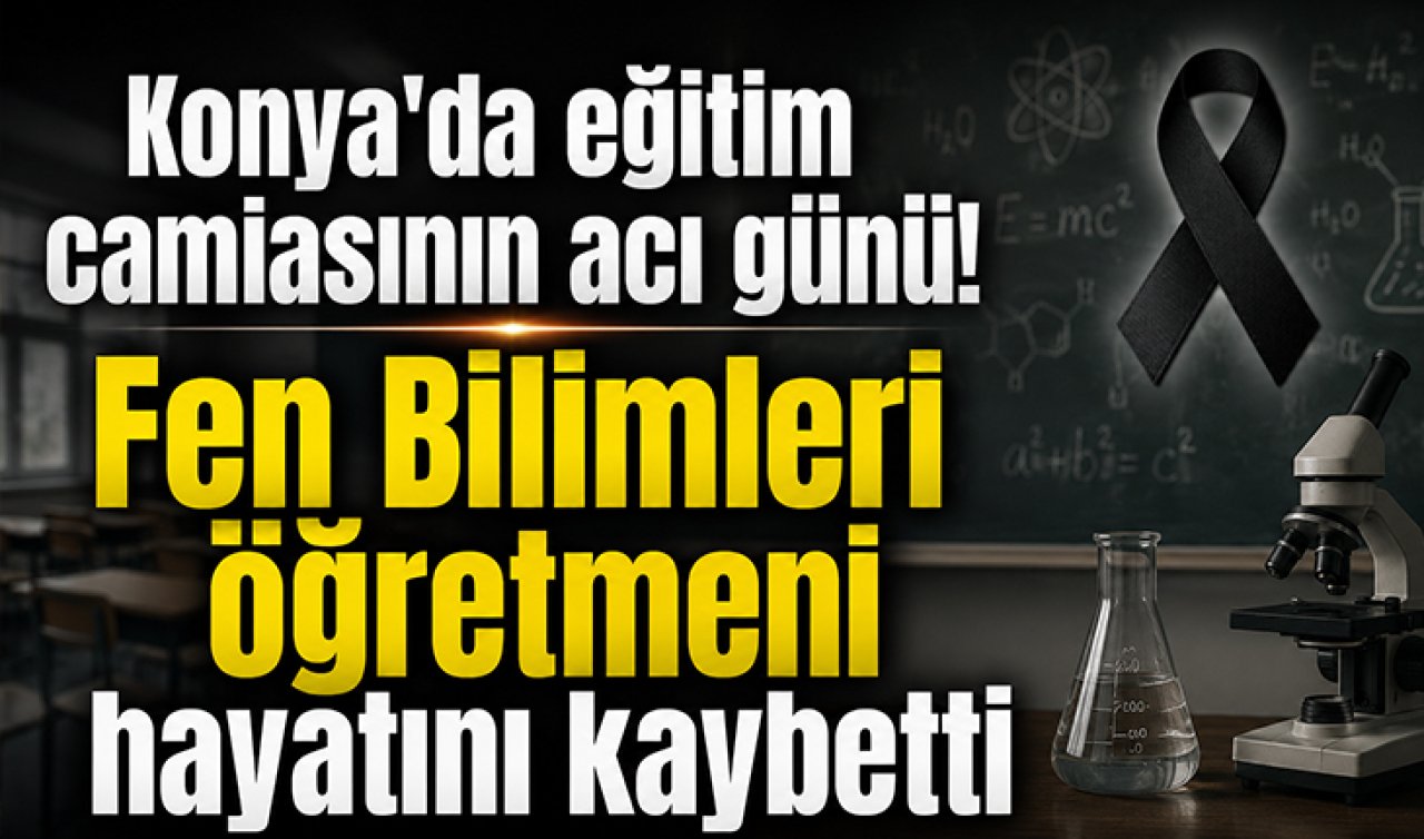 Konya’da eğitim camiasının acı günü! Fen Bilimleri öğretmeni hayatını kaybetti