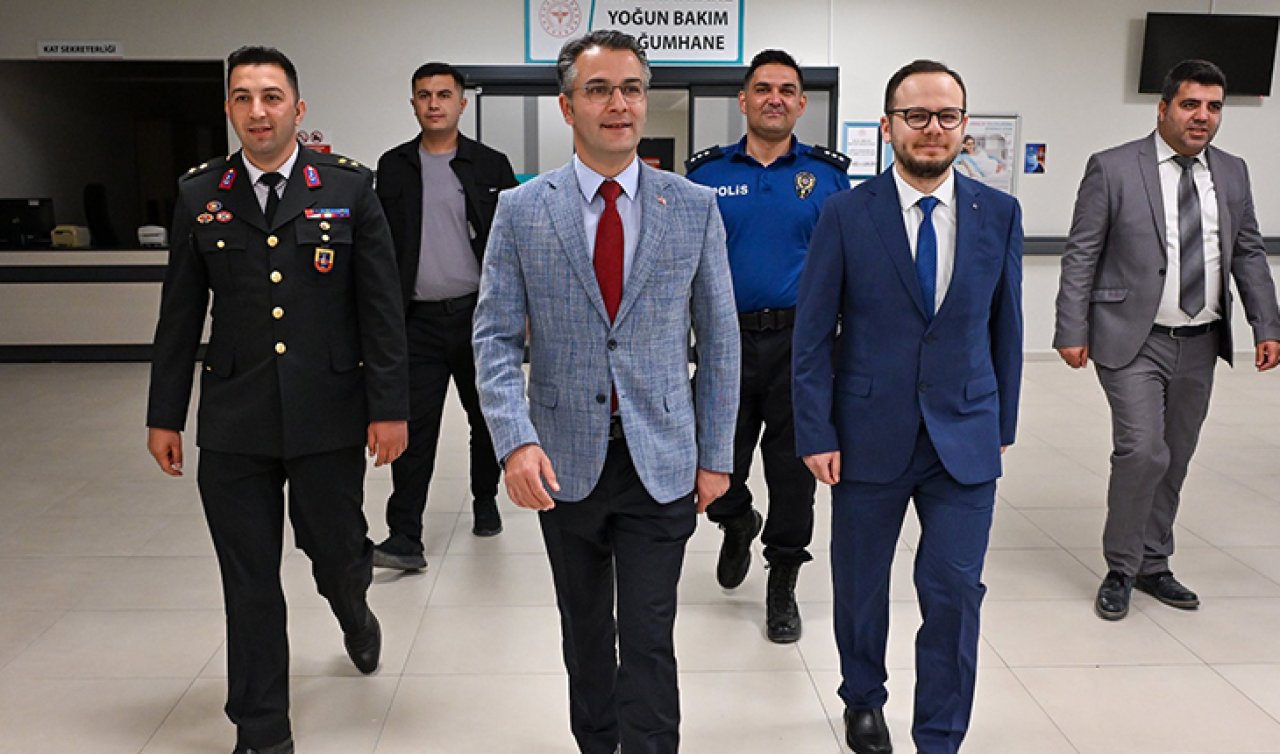 Konya’da kaymakamdan hastaneye bayram ziyareti