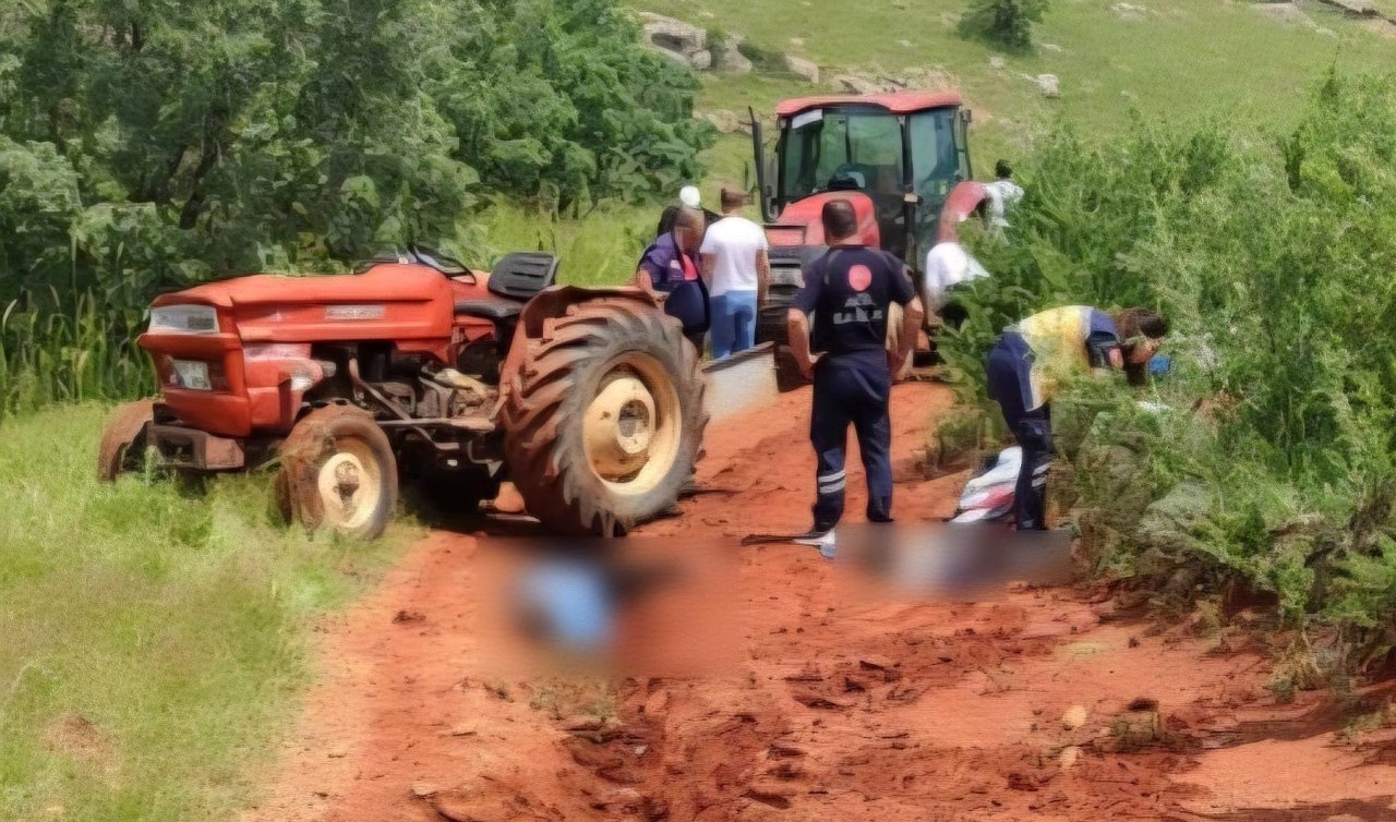 Traktör kazasında baba ile 7 yaşındaki oğlu öldü