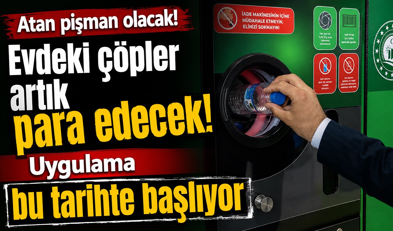 Bakan Kurum açıkladı! Atan pişman olacak! Evdeki çöpler artık para edecek