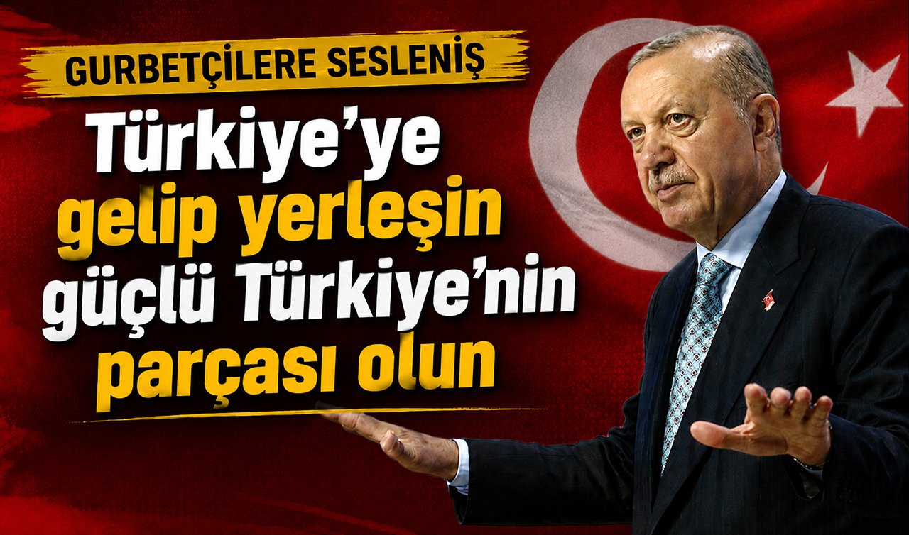Cumhurbaşkanı Erdoğan: Yurt dışından Türkiye’ye gelin büyümenin parçası olun