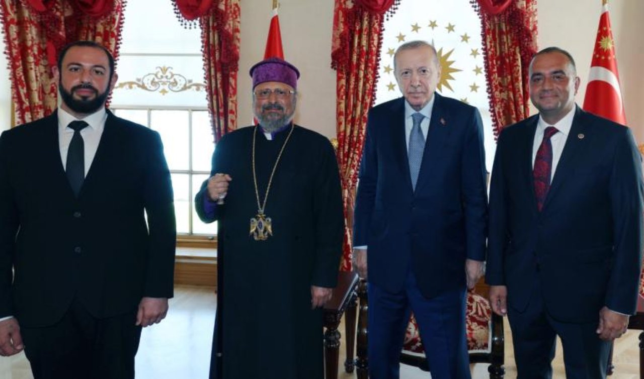Cumhurbaşkanı Erdoğan Türkiye Ermenileri Patriği Sahak Maşalyan’ı kabul etti