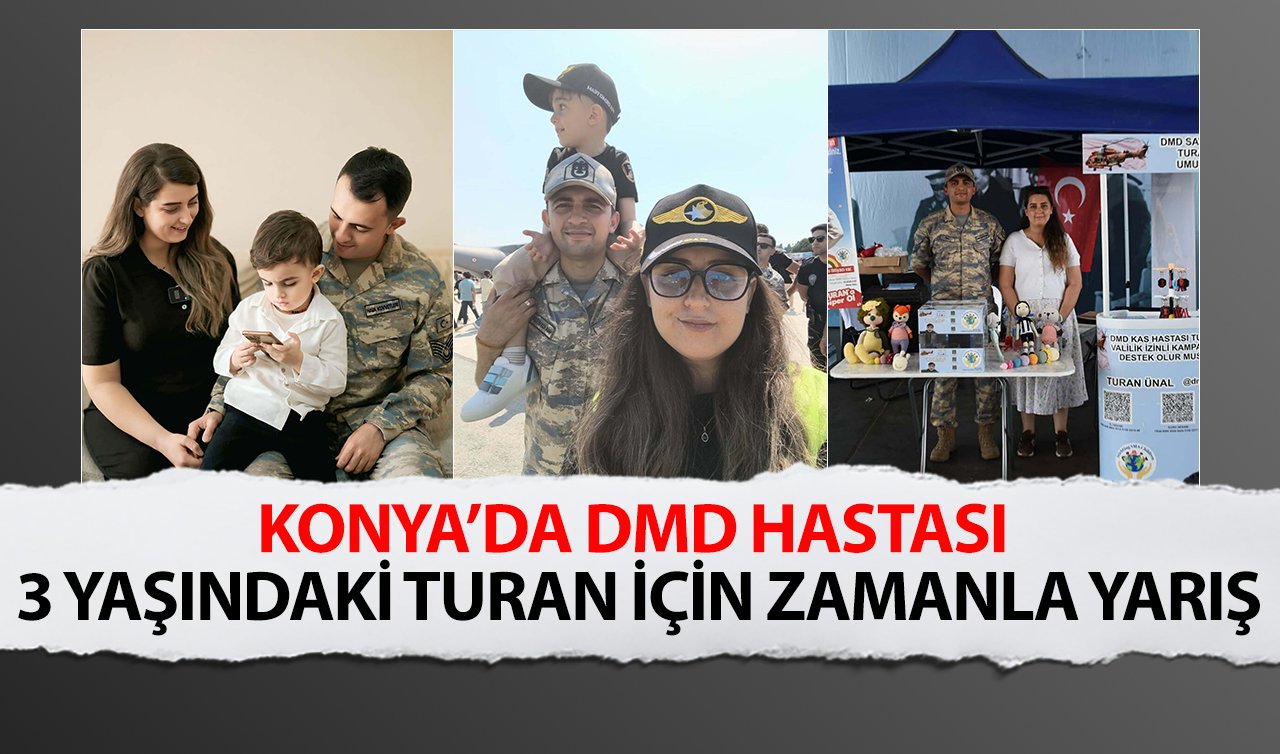 Konya’da görevli astsubay çiftin DMD hastası çocukları için zamanla yarış