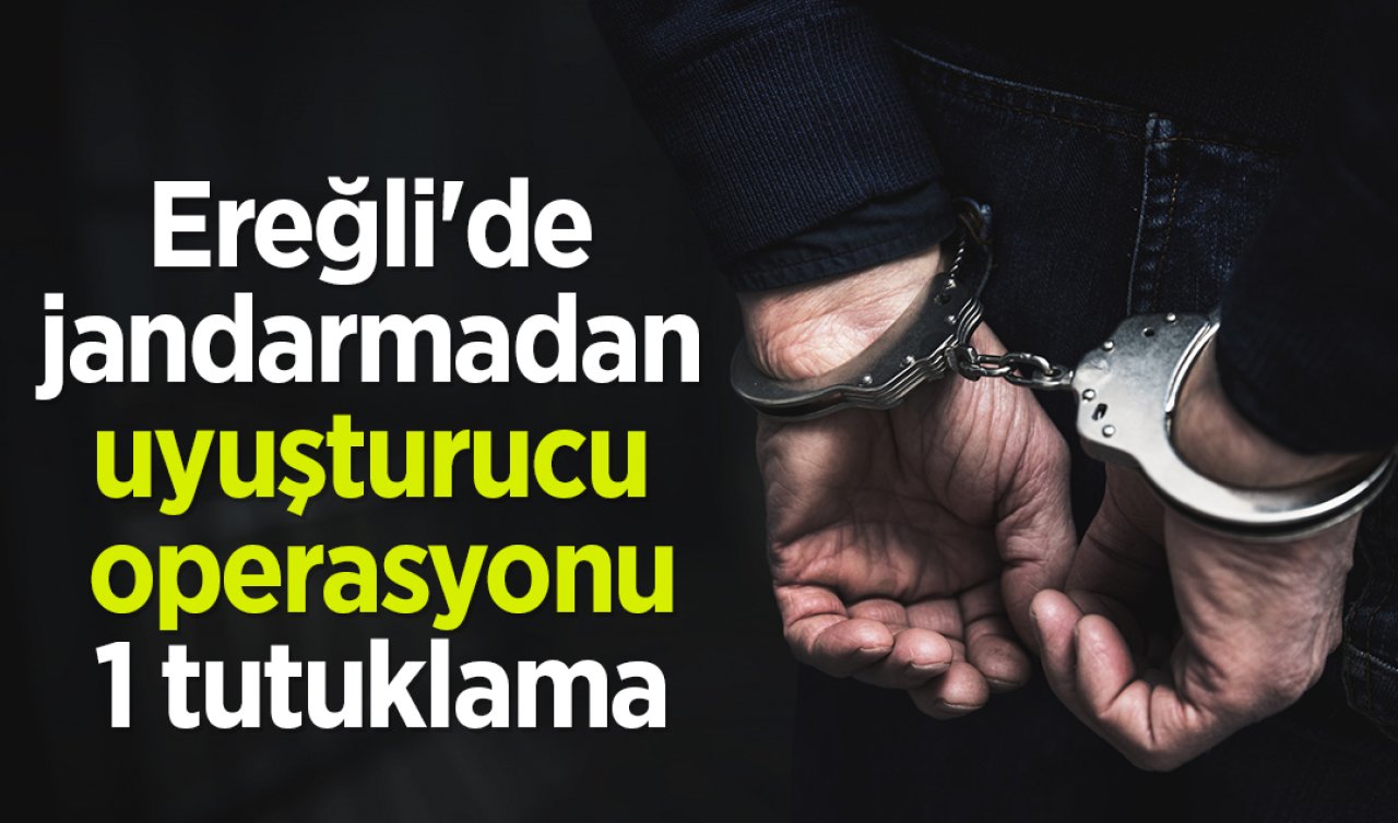 Ereğli’de jandarmadan uyuşturucu operasyonu: 1 tutuklama