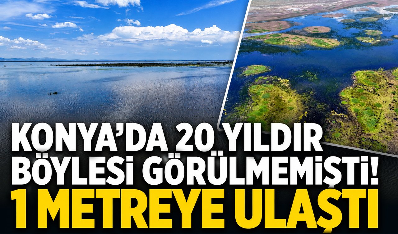 Konya’da 20 yıldır böylesi görülmemişti! 1 metreye ulaştı