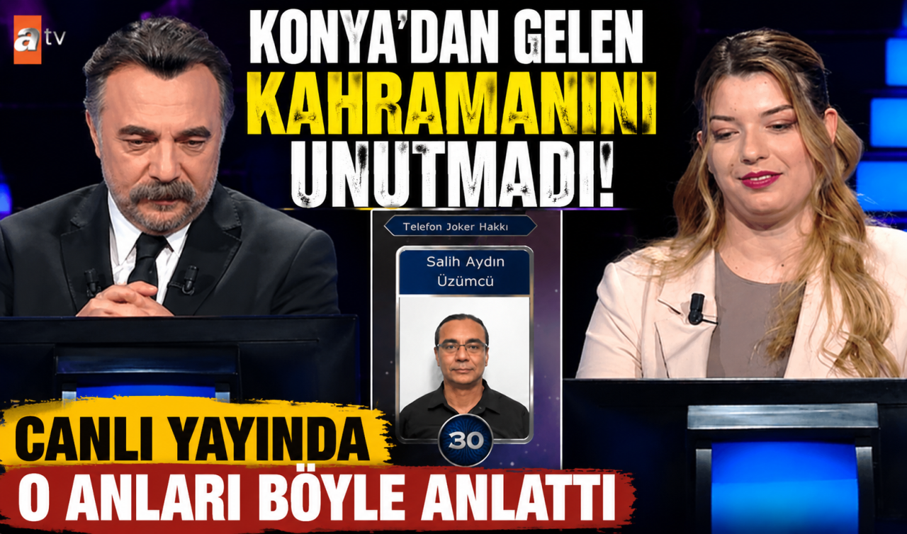 Konya’dan gelen kahramanını unutmadı! Canlı yayında o anları böyle anlattı 