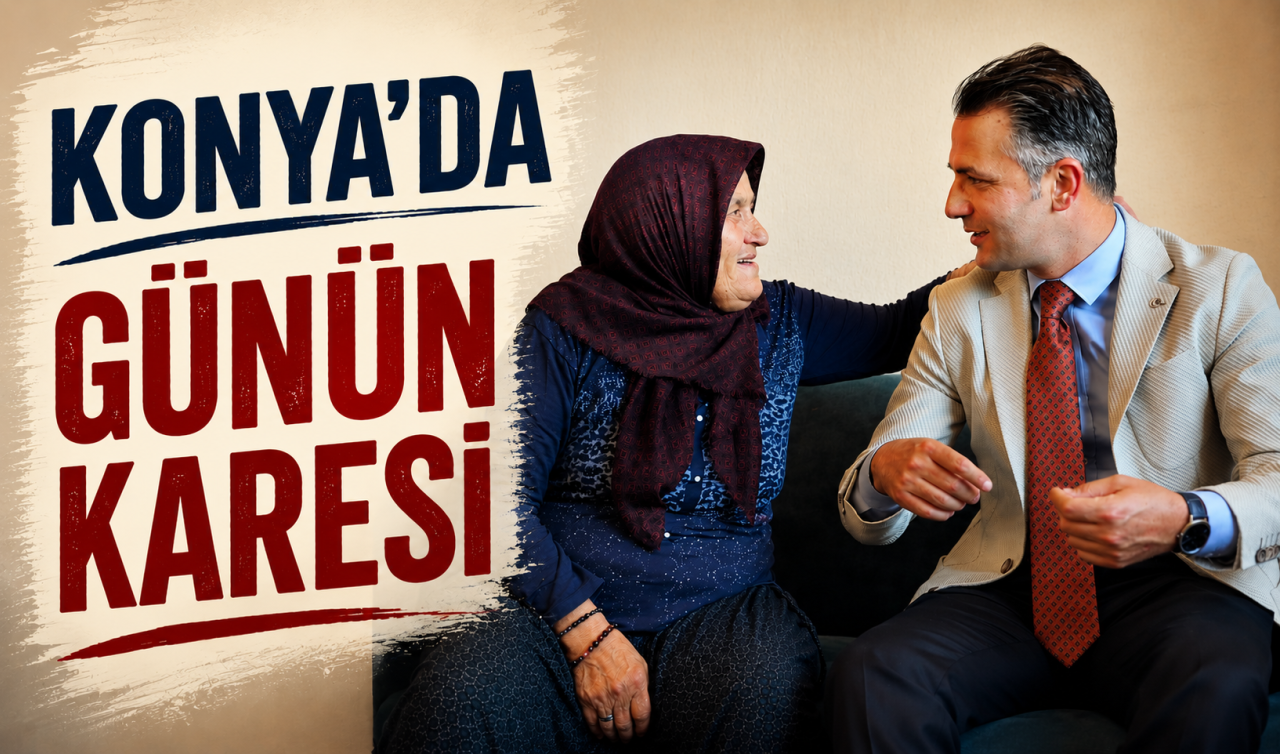 Konya’da kaymakamdan ev ziyareti!