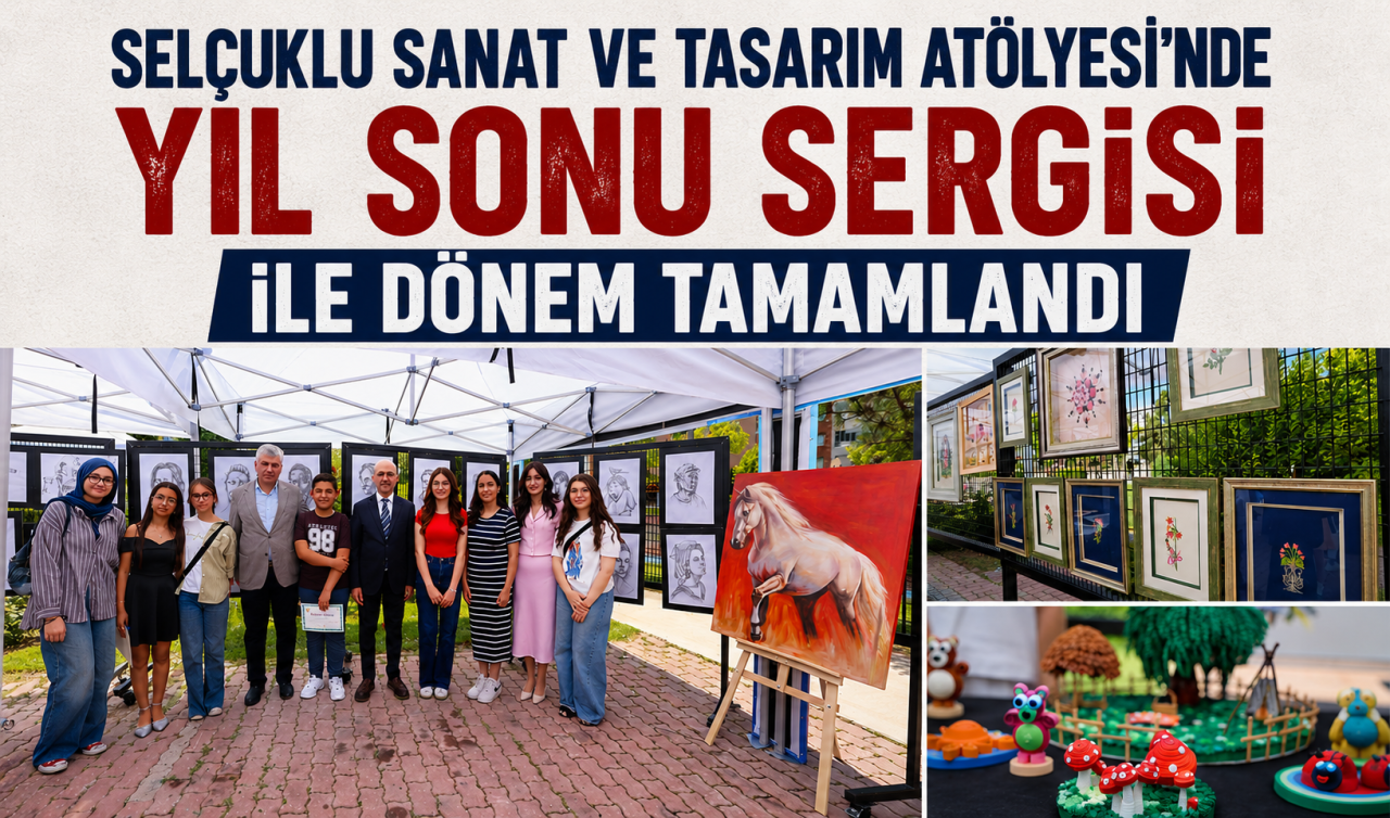 Selçuklu Sanat ve Tasarım Atölyesi’nde Yıl Sonu Sergisi ile dönem tamamlandı  