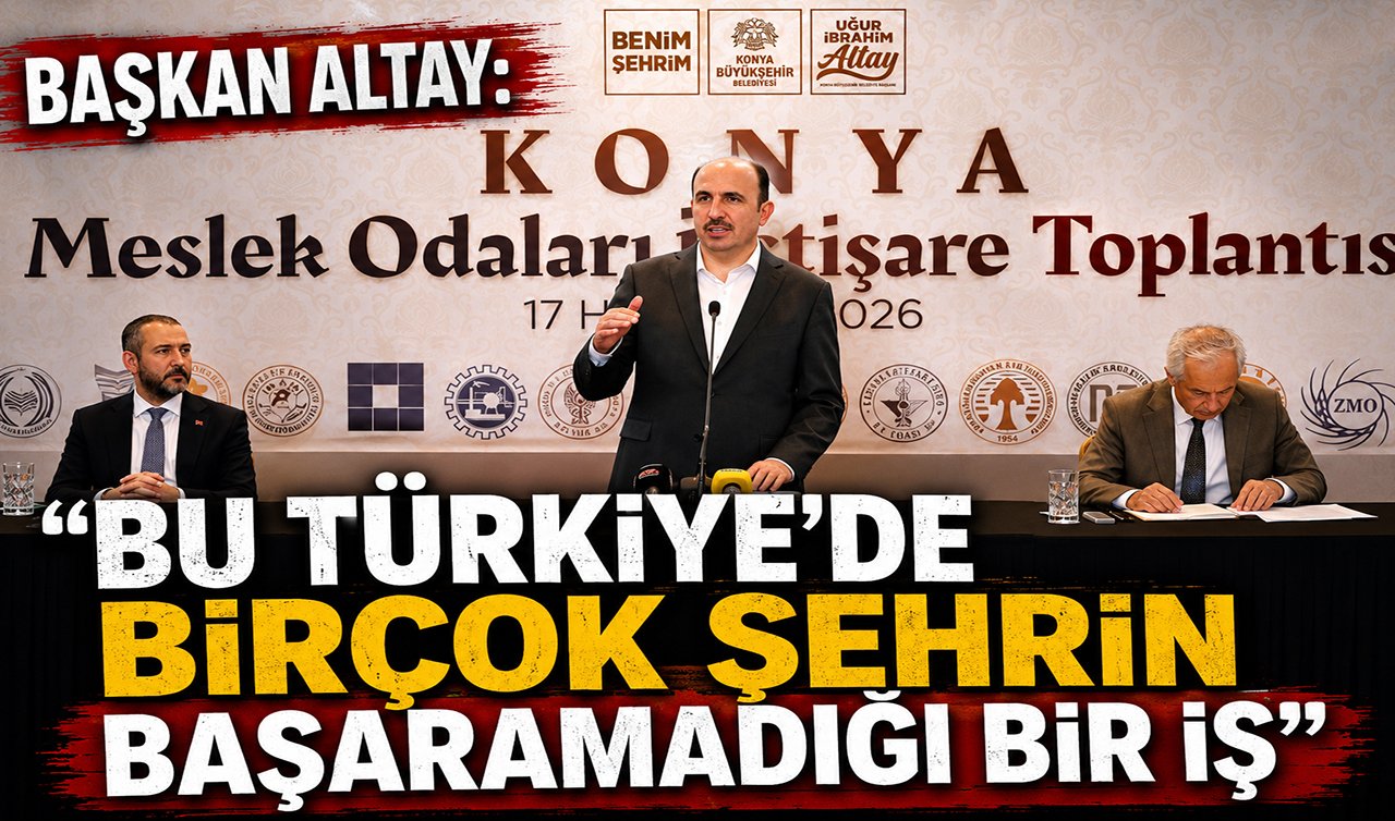 Başkan Altay: “Bu Türkiye’de birçok şehrin başaramadığı bir iş’’