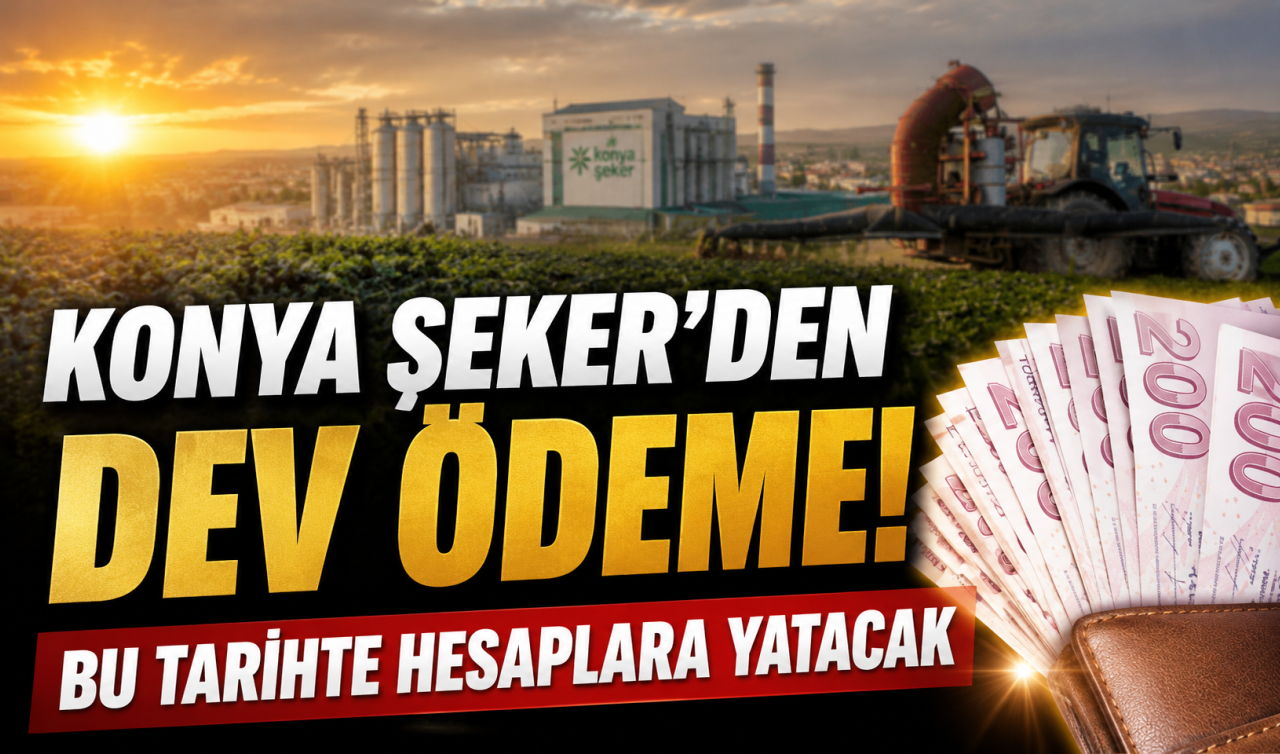 Konya Şeker’den dev ödeme! Bu tarihte hesaplara yatacak 