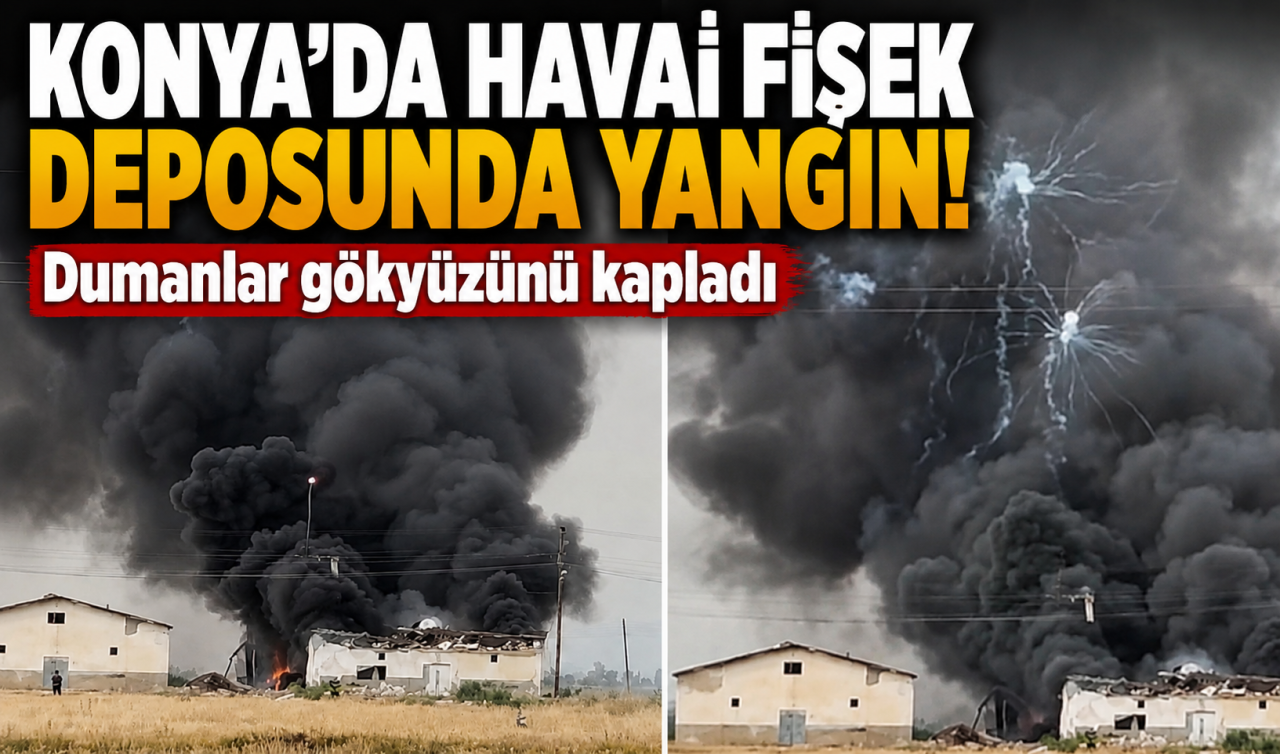 Konya’da havai fişek deposunda yangın! 