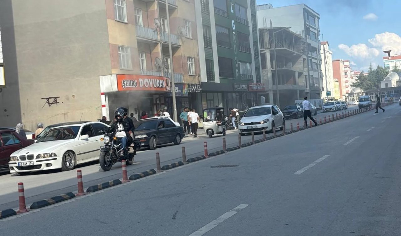 Konya’da restoranda yangın paniği! 