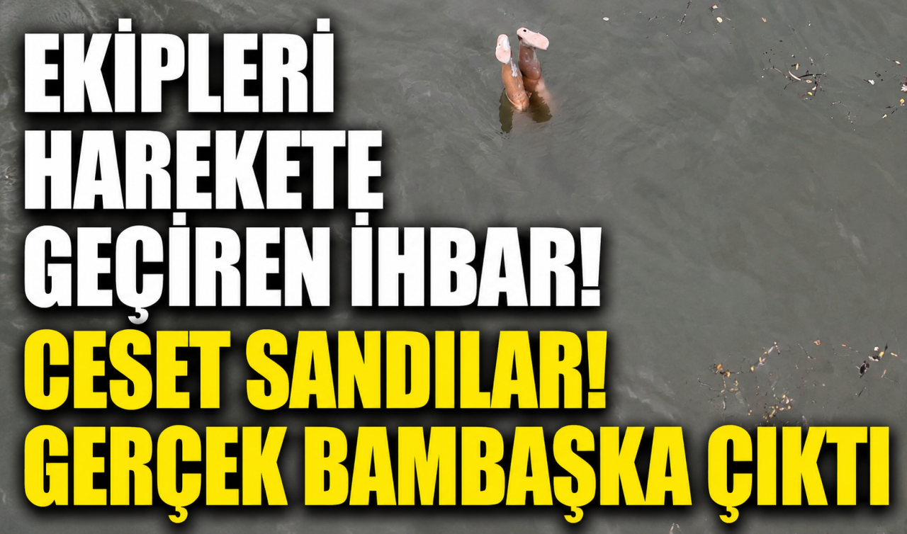 Ekipleri harekete geçiren ihbar! Ceset sandılar! Gerçek bambaşka çıktı