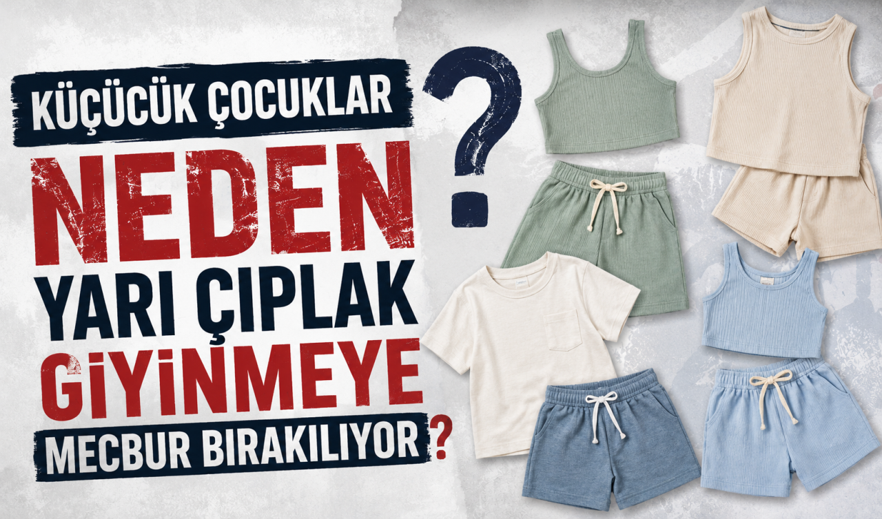 Küçücük çocuklar neden yarı çıplak giyinmeye mecbur bırakılıyor? 