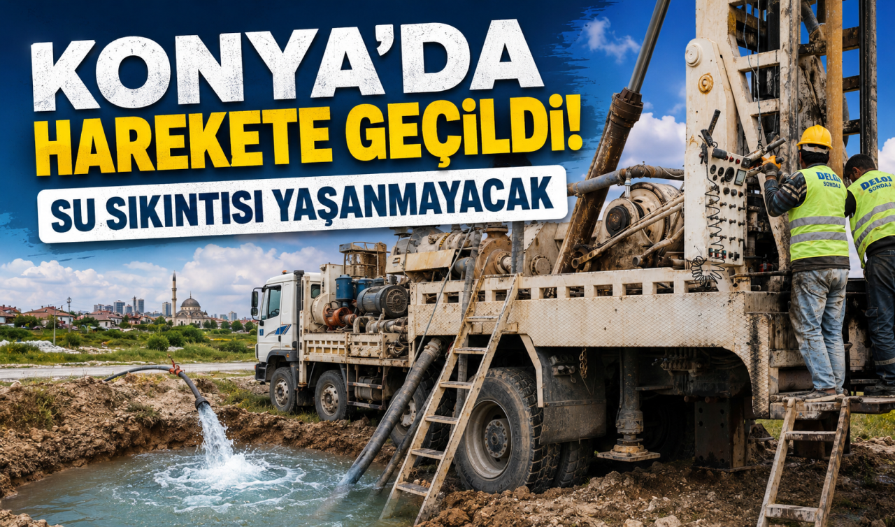 Konya’da harekete geçildi! Su sıkıntısı yaşanmayacak