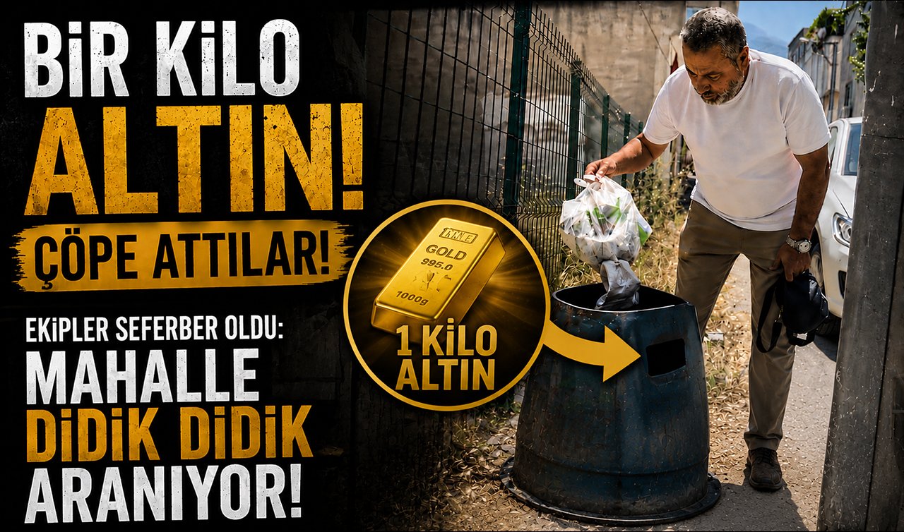 Bir kilo altını çöpe attılar! Ekipler seferber oldu: Mahalle didik didik aranıyor