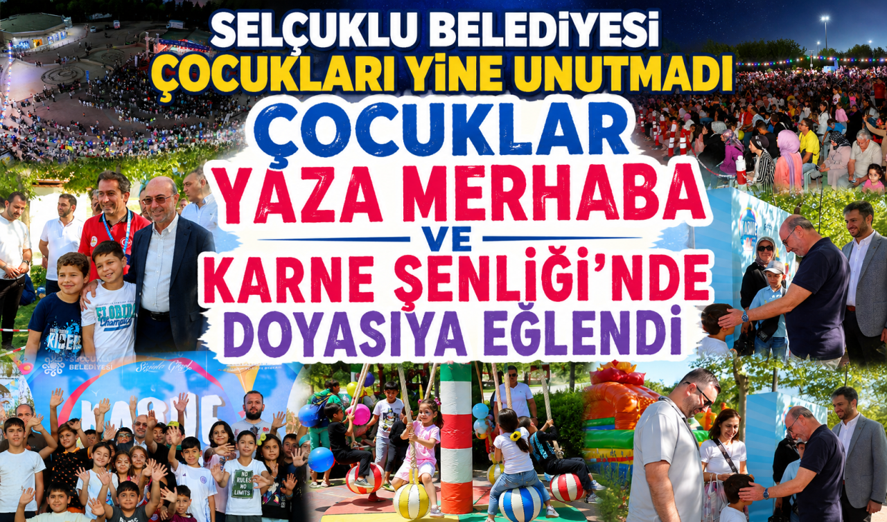 Selçuklu Belediyesi çocukları yine unutmadı
