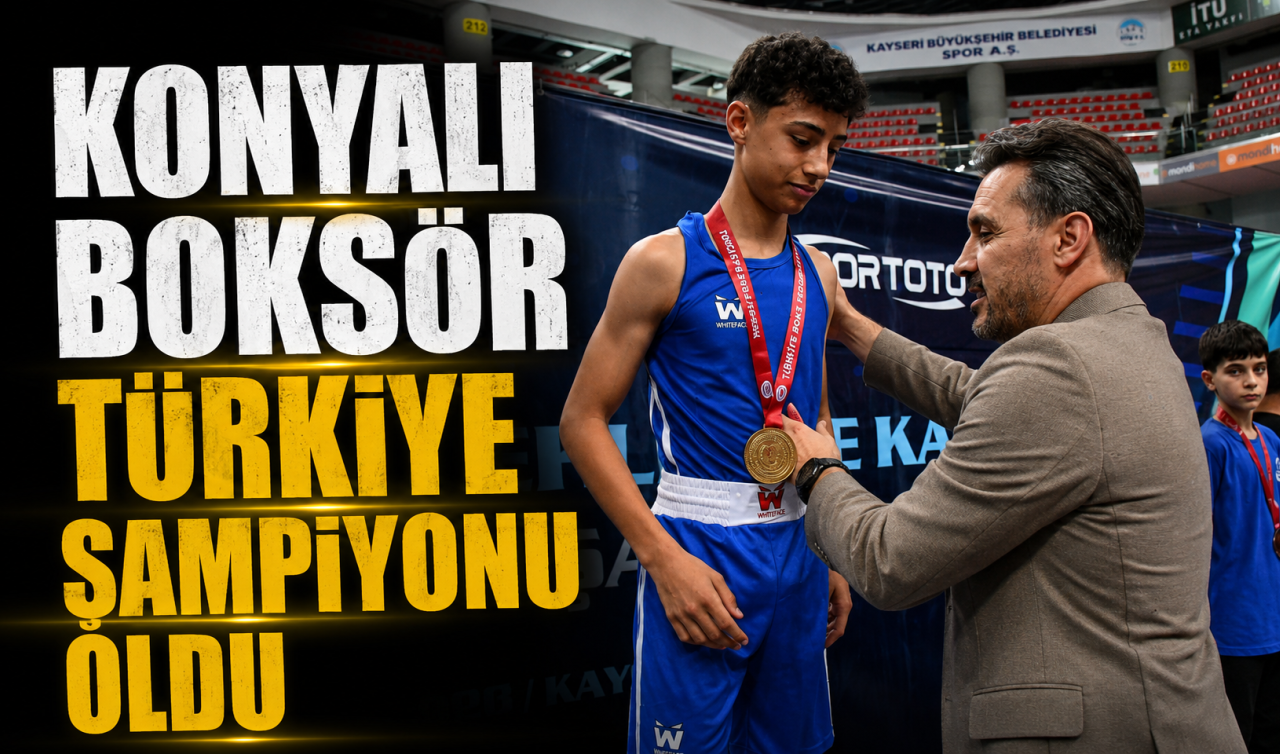 Konyalı boksör Türkiye şampiyonu oldu