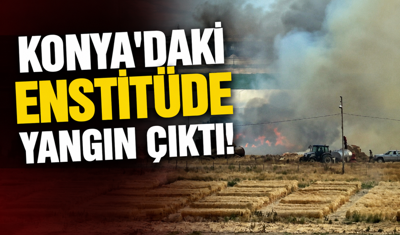 Konya’daki enstitüde yangın çıktı! Dumanlar binayı sardı