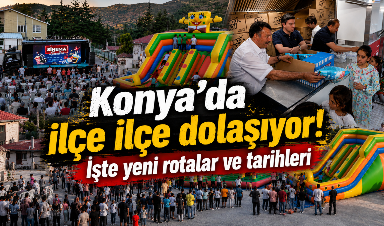Konya’da ilçe ilçe dolaşıyor! İşte yeni rotalar ve tarihleri 