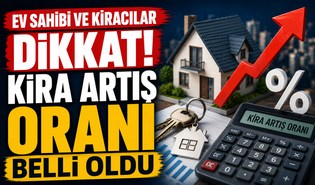 Ev sahibi ve kiracılar dikkat! Kira artış oranı belli oldu