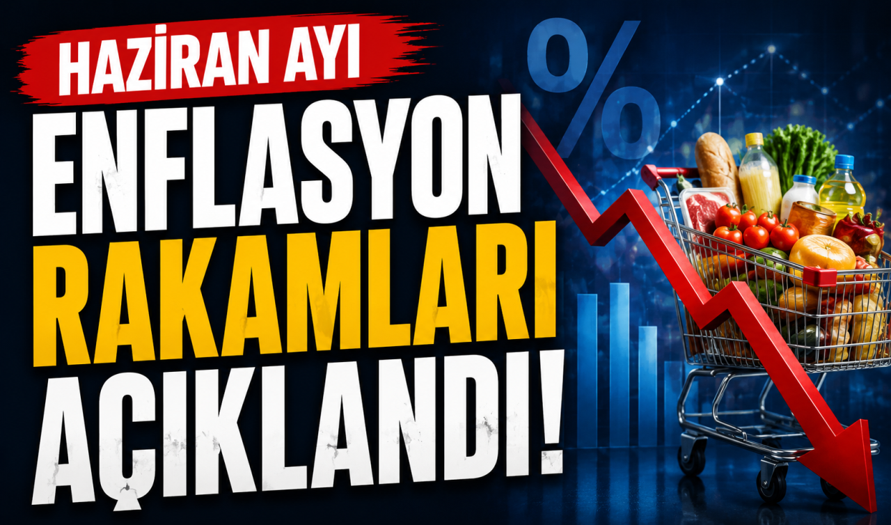 Haziran ayı enflasyon rakamları açıklandı 