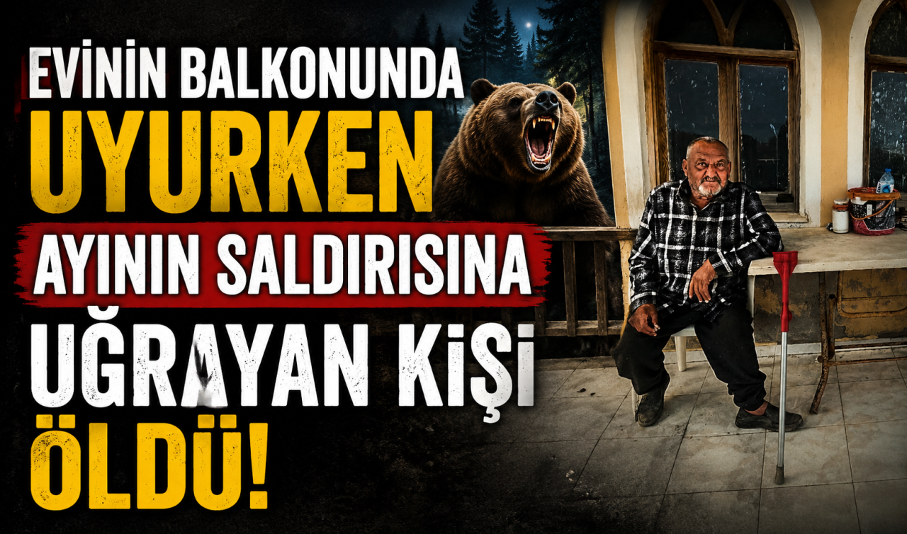 Evinin balkonunda uyurken ayının saldırısına uğrayan kişi öldü