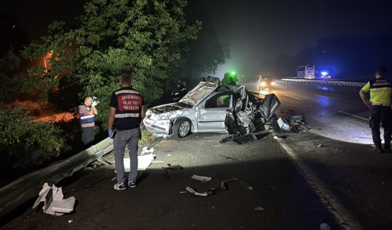 Tır arızalanan otomobile çarptı: 1 ölü