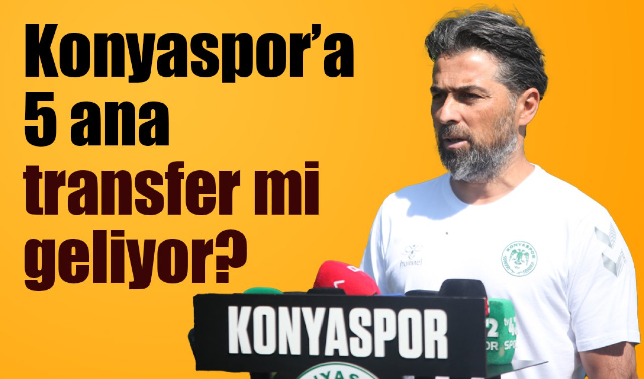 Konyaspor’a 5 ana transfer mi geliyor? Teknik direktör İlhan Palut açıkladı 