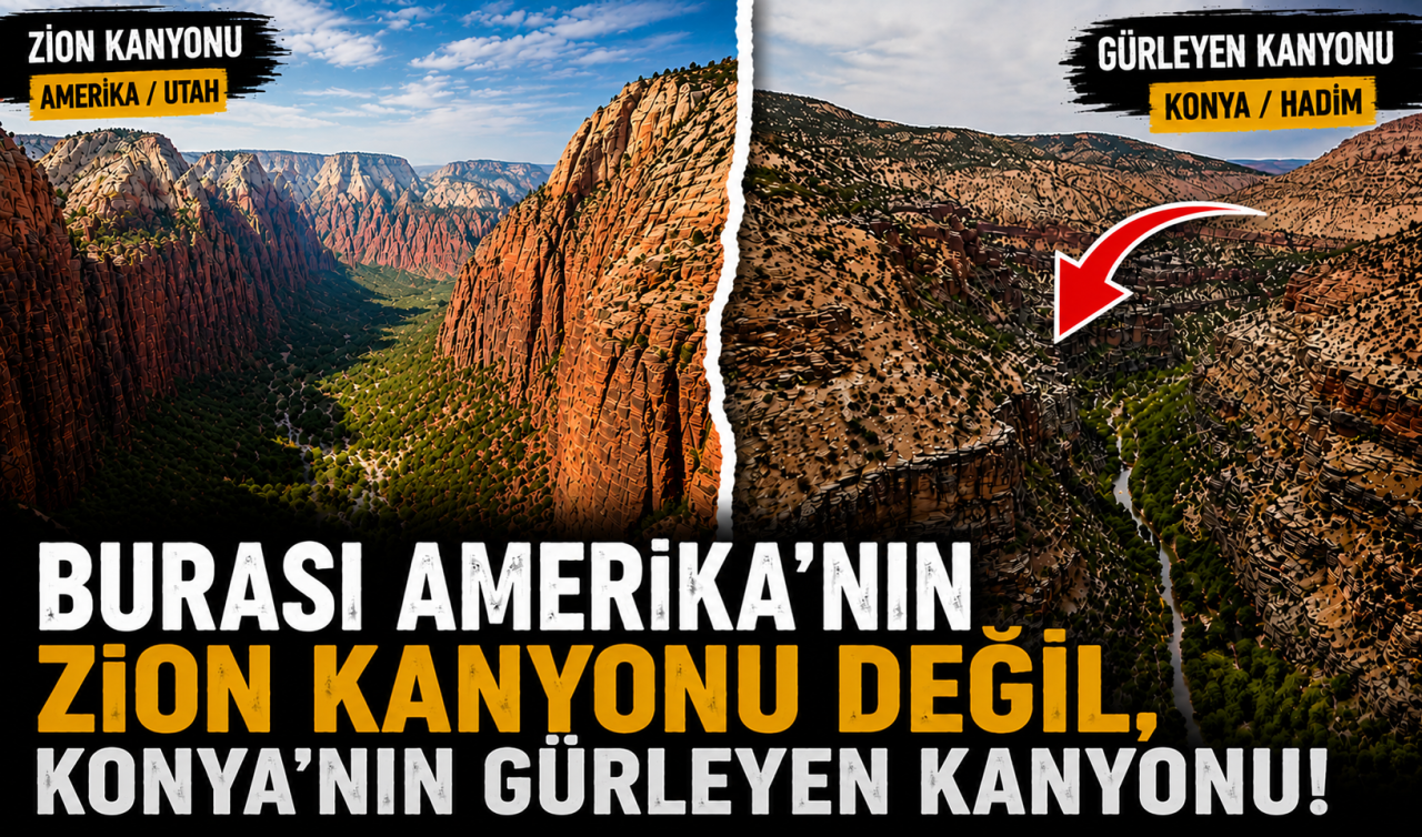 Burası Amerika’nın Zion Kanyonu değil Konya’nın Gürleyen Kanyonu!
