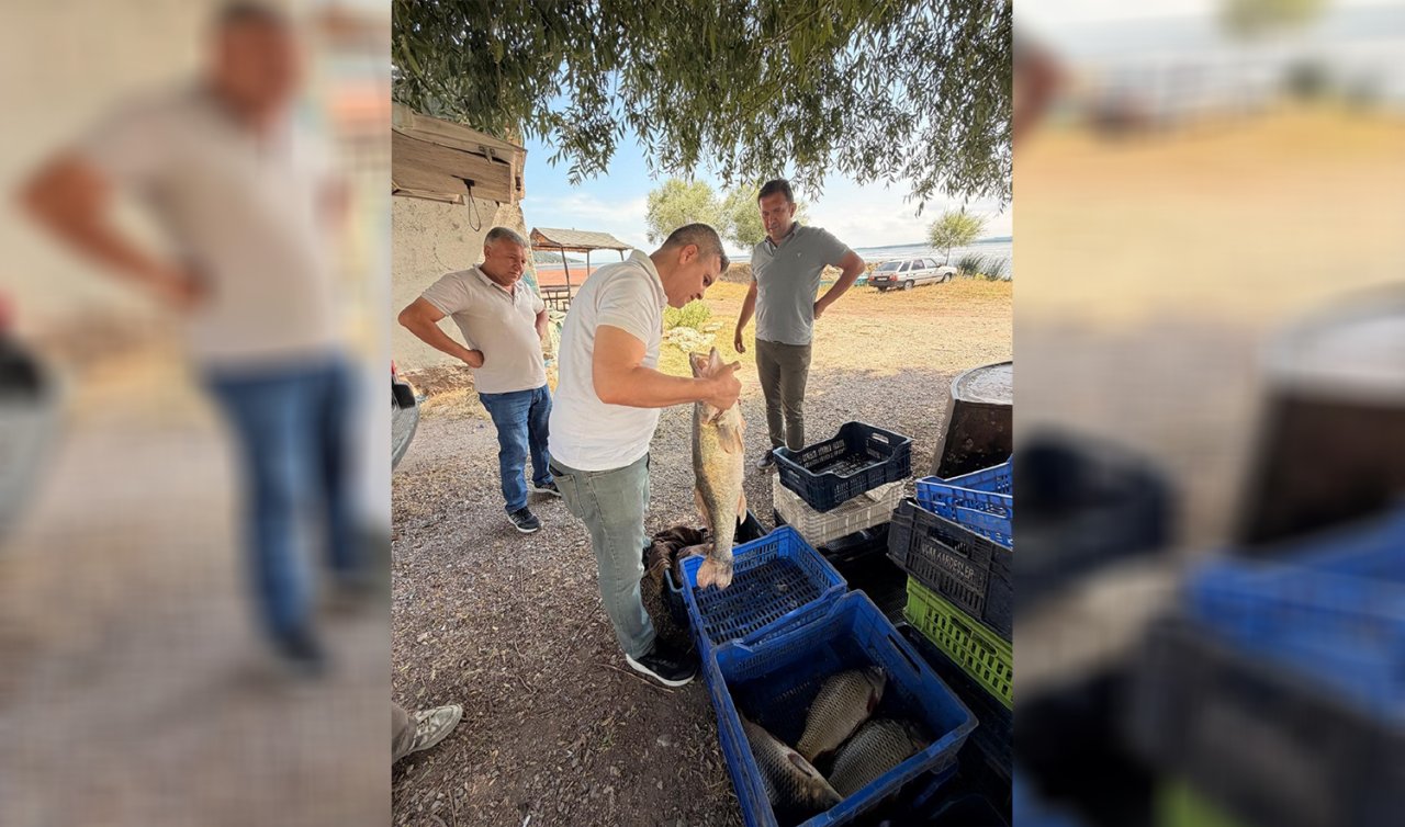  Beyşehir Gölü’nde avlanan balıklar tek tek kontrol edildi