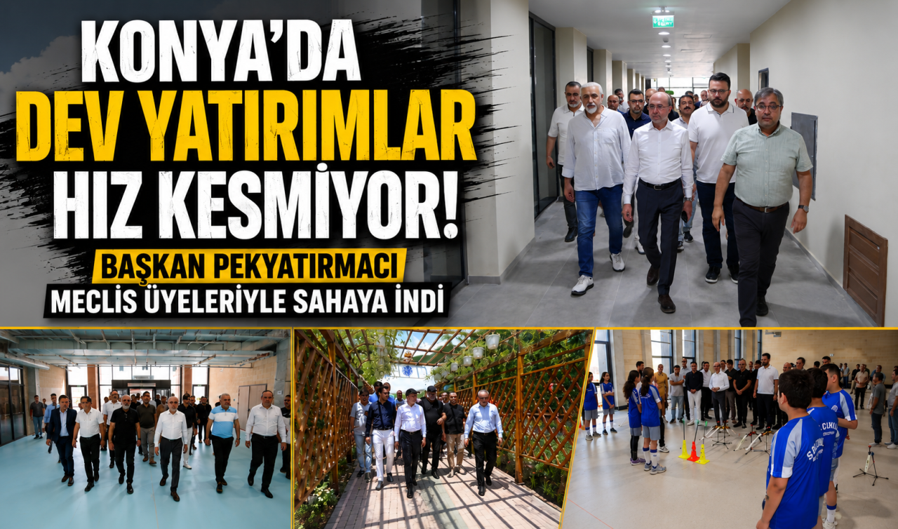 Konya’da dev yatırımlar hız kesmiyor! Başkan Pekyatırmacı meclis üyeleriyle sahaya indi