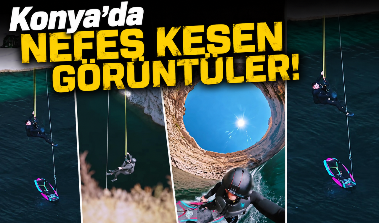 Konya’da nefes kesen görüntüler! 