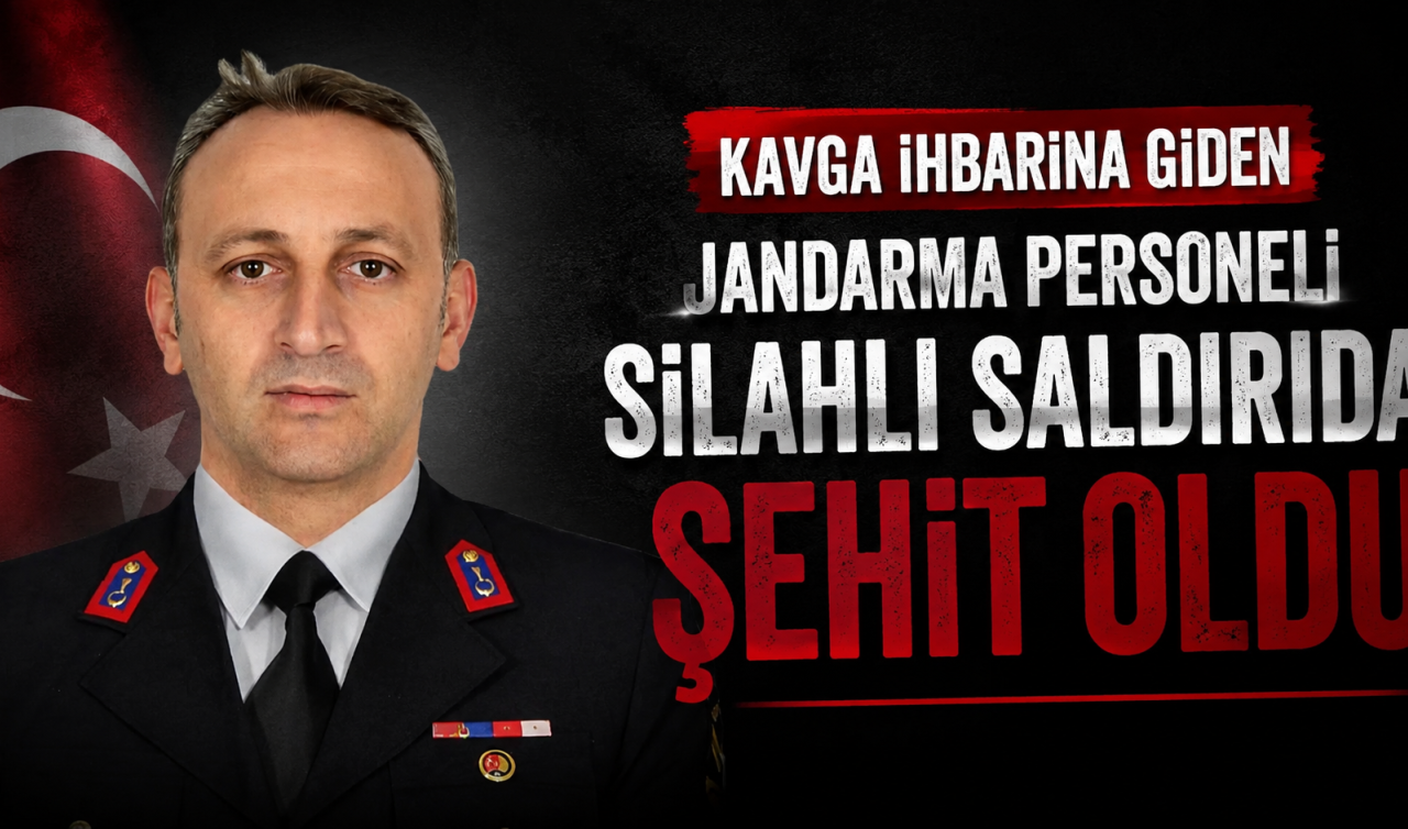 Kavga ihbarına giden jandarma personeli silahlı saldırıda şehit oldu