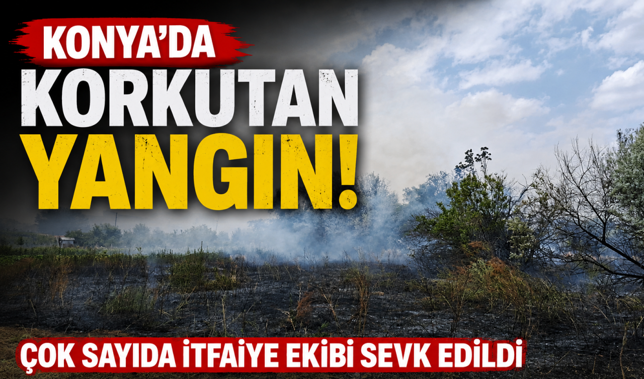 Konya’da korkutan yangın! Çok sayıda itfaiye ekibi sevk edildi