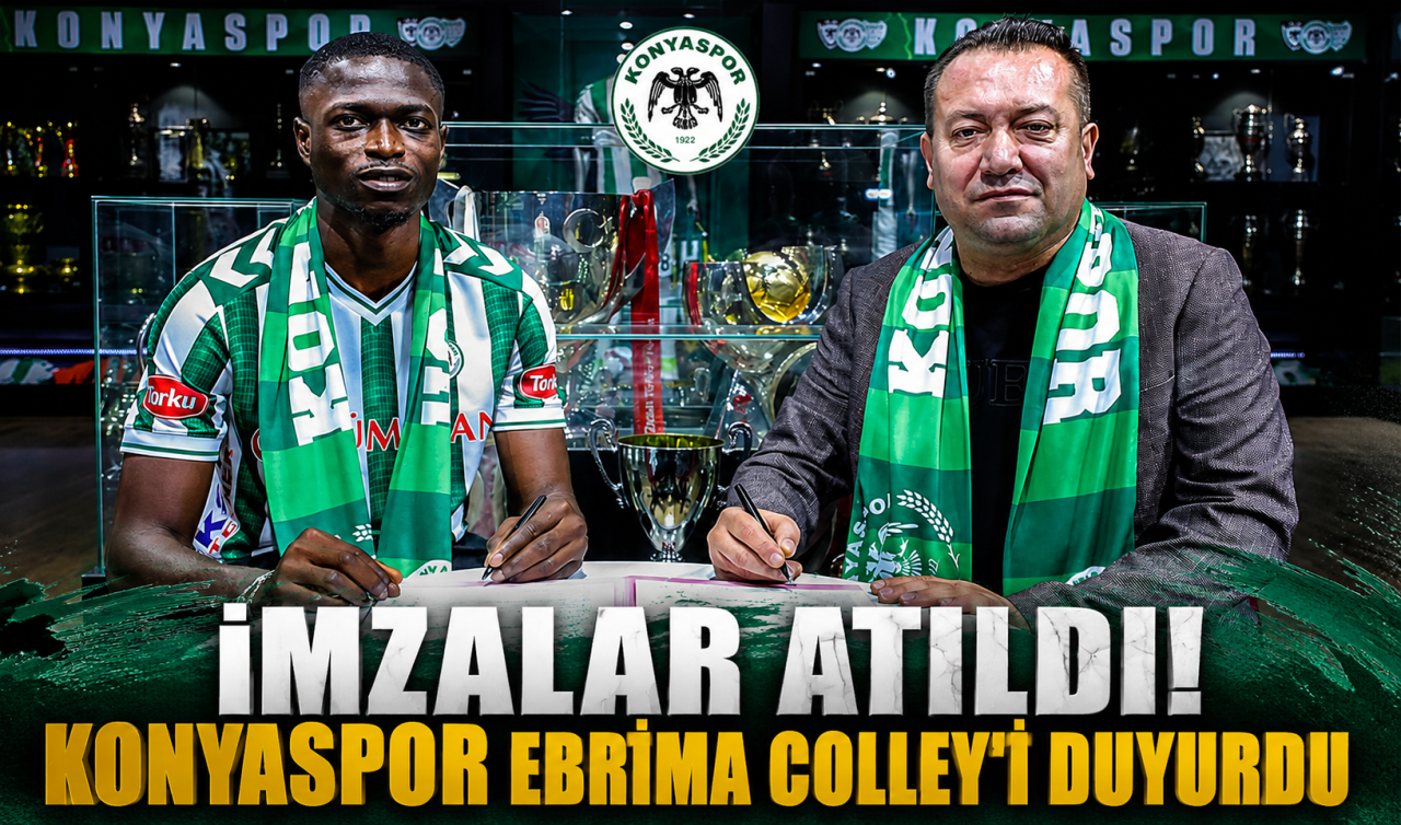 İmzalar atıldı! Konyaspor Ebrima Colley’i duyurdu
