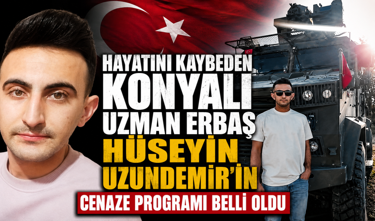 Konyalı Uzman Erbaş Hüseyin Uzundemir’in cenaze programı belli oldu 