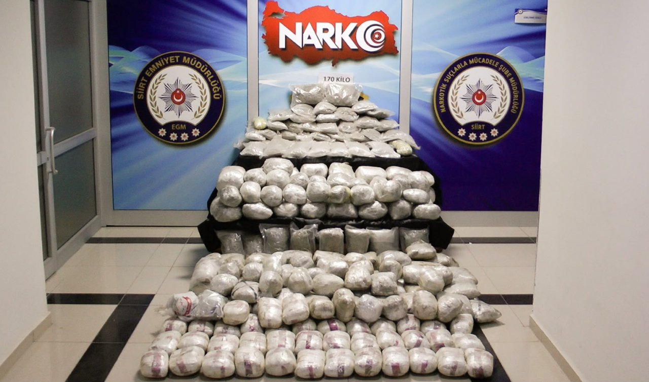 Durdurulan tırda 170 kilogram kubar esrar ele geçirildi