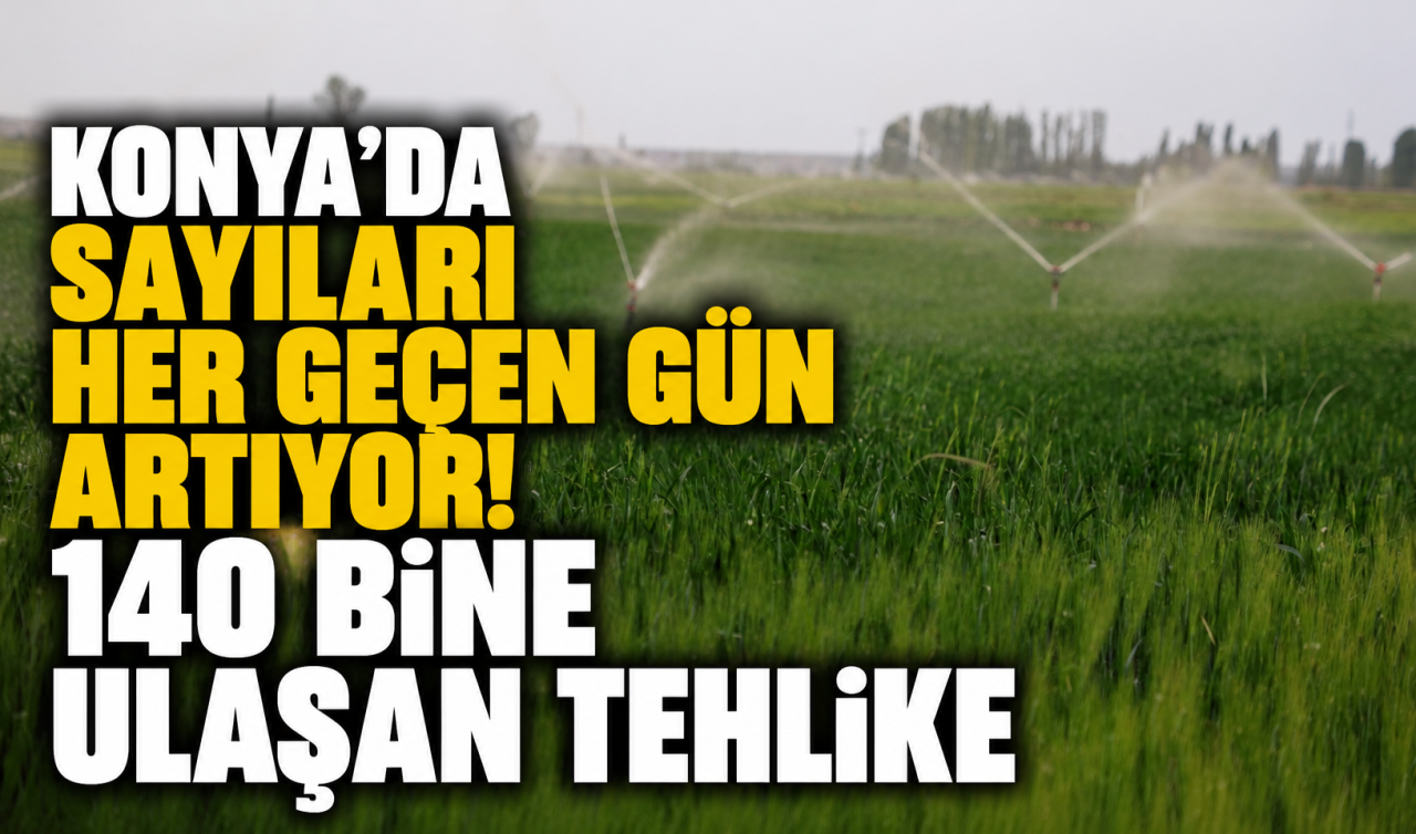 Konya’da sayıları her geçen gün artıyor! 140 bine ulaşan tehlike 