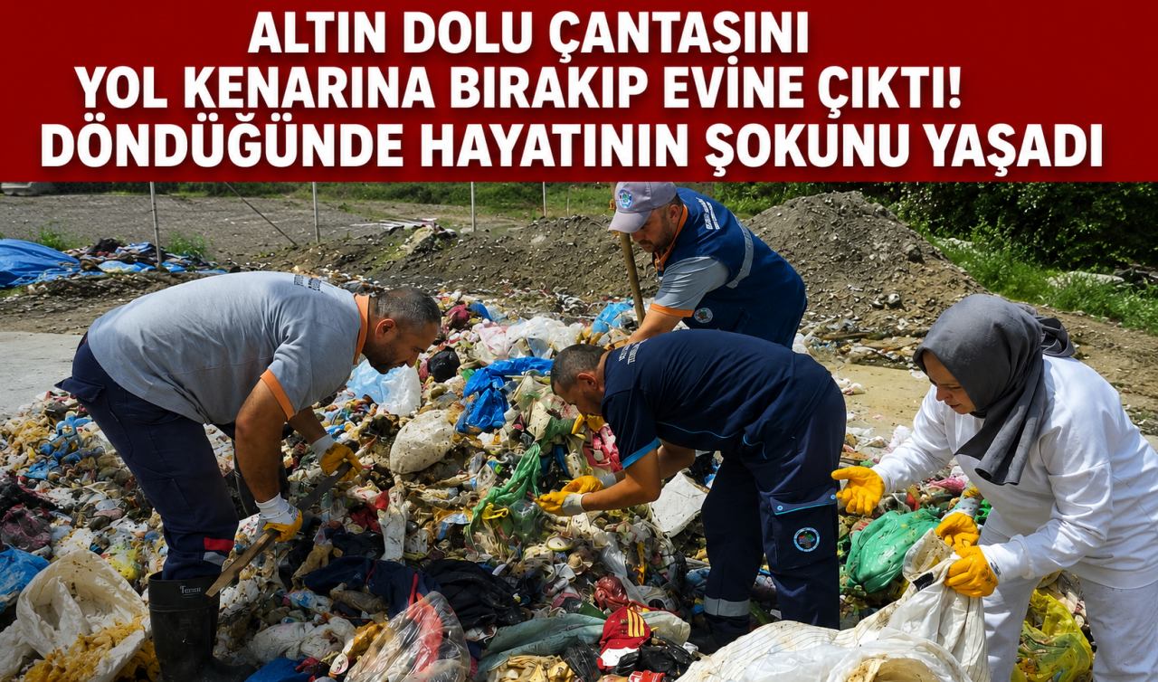 Altın dolu çantasını yol kenarına bırakıp evine çıktı! Döndüğünde hayatının şokunu yaşadı
