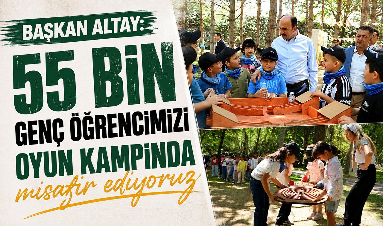 Konya’da çocuklara unutulmaz yaz! 55 bin öğrenci oyun kampında