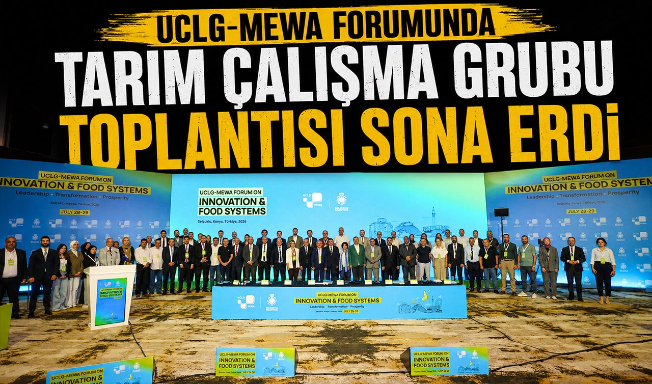 UCLG-MEWA forumunda tarım çalışma grubu toplantısı sona erdi