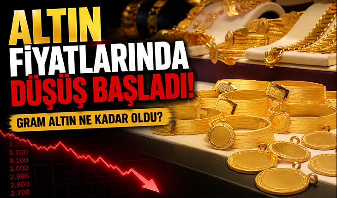 ALTIN FİYATLARI 29 TEMMUZ ÇARŞAMBA || Altın fiyatlarında düşüş başladı! Gram altın ne kadar oldu?