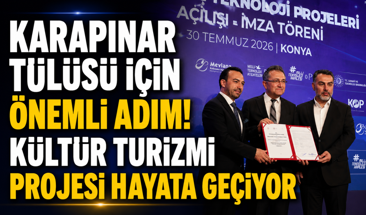 Karapınar Tülüsü için önemli adım! Kültür turizmi projesi hayata geçiyor