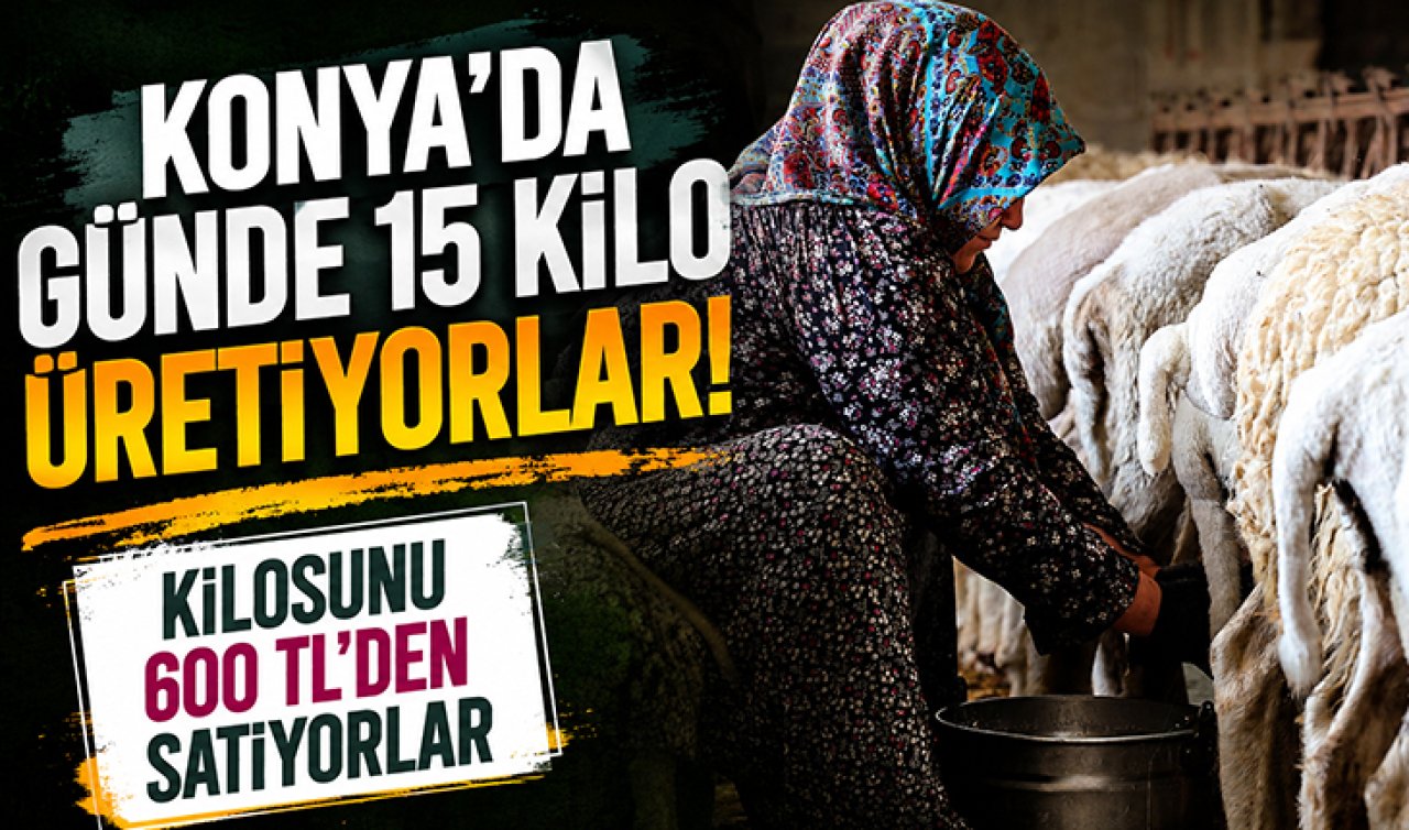 Konya’da günde 15 kilo üretiyorlar! Kilosunu 600 TL’den satıyorlar