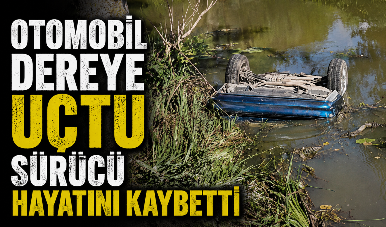 Otomobil dereye uçtu: Sürücü hayatını kaybetti