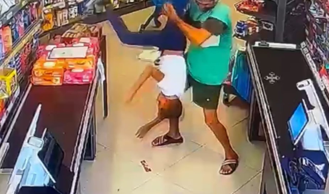 Çocuğu yerden yere vurarak darp etti; o anlar kameraya yansıdı