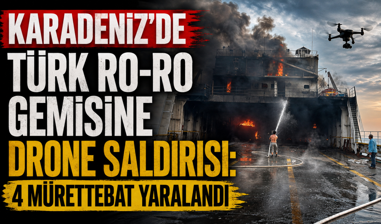 Karadeniz’de Türk Ro-Ro gemisine drone saldırısı: 4 mürettebat yaralandı
