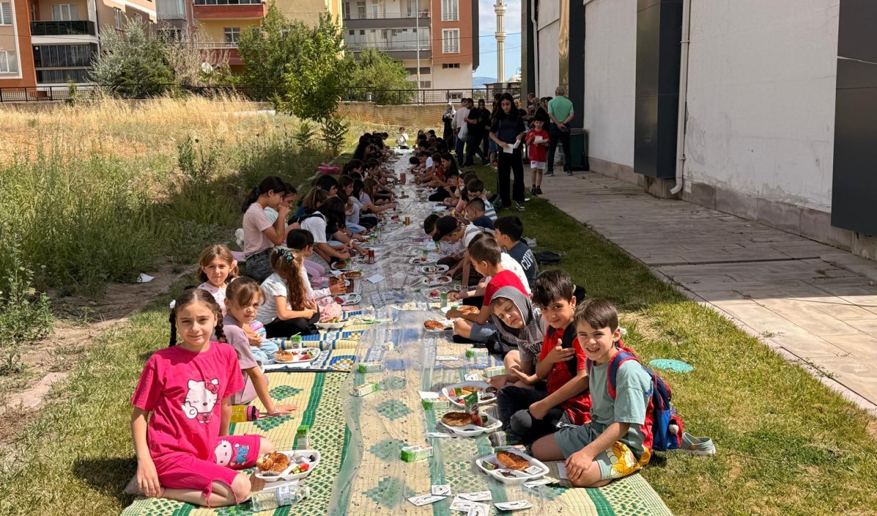 Konya’da yaz kursuna katılan öğrencilere anlamlı destek